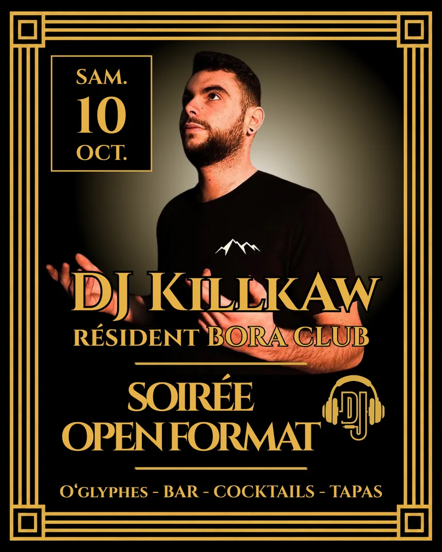 DJ Killkaw — Soirée Open Format à Figeac