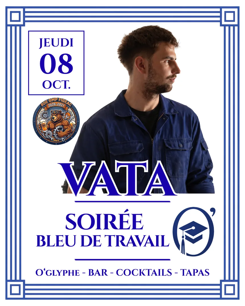 O'Campus — DJ Vata · Soirée Bleu de travail à Figeac