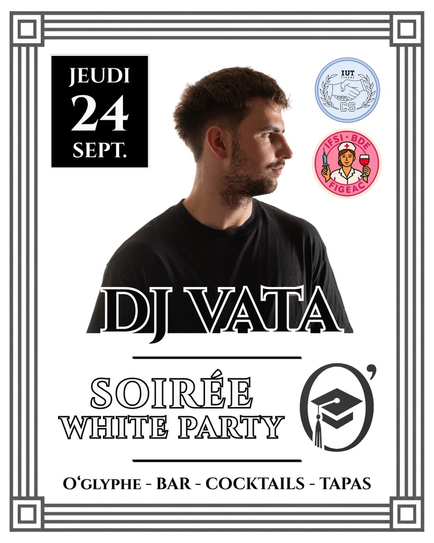 White Party O'Campus avec DJ Vata à Figeac